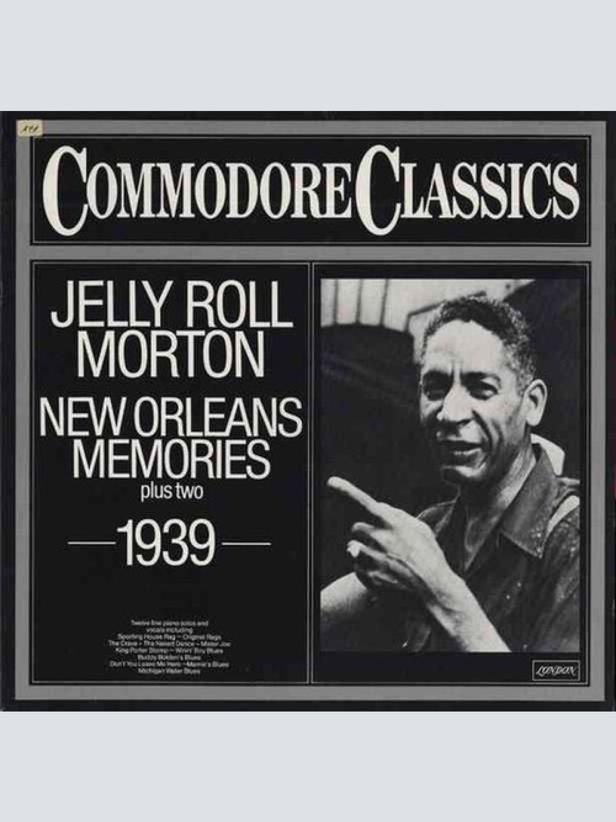 LP, Album, RE Jelly Roll Morton - New Orleans Memories Plus Two - 1939