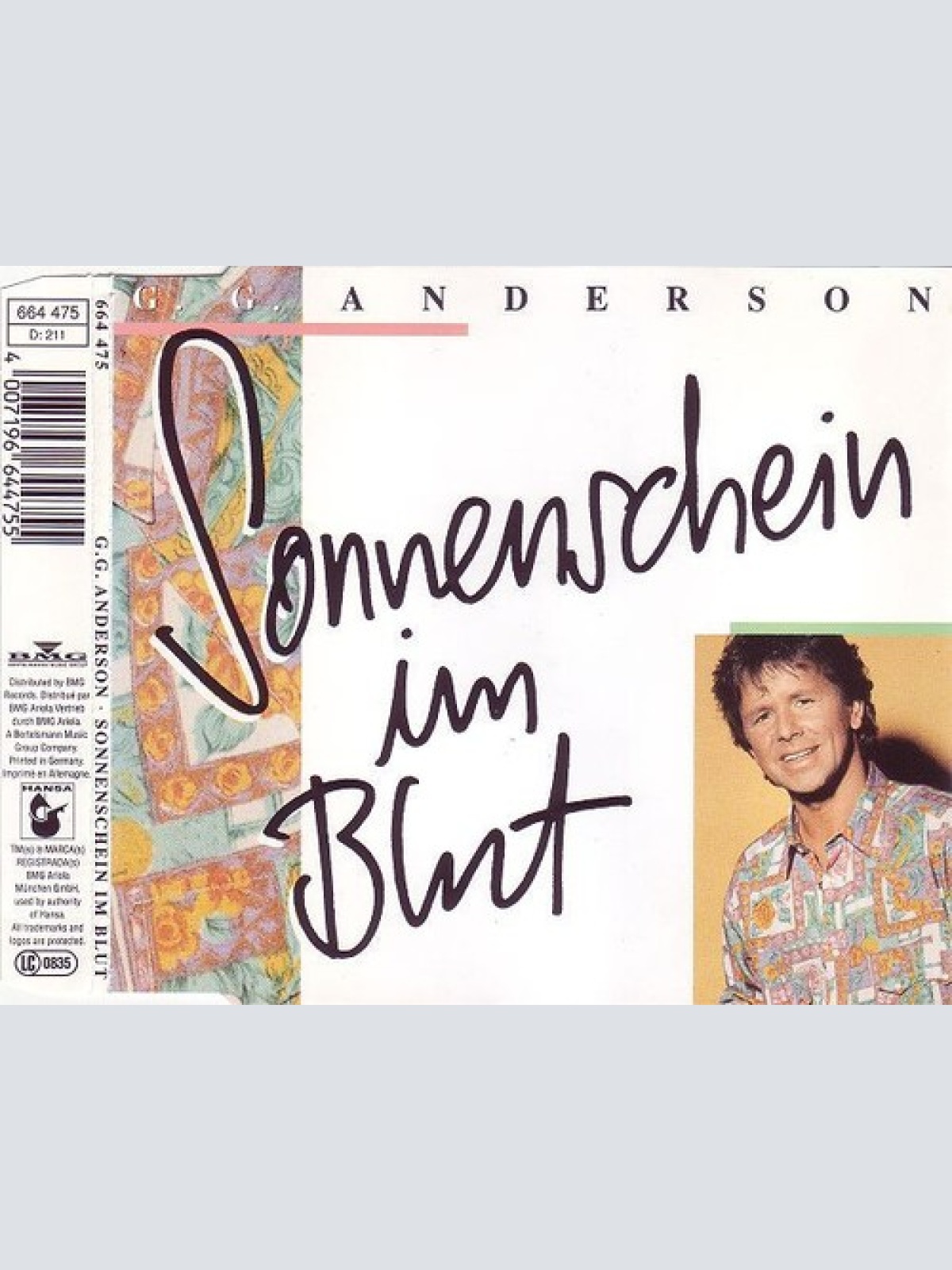 CD, Single G. G. Anderson* - Sonnenschein Im Blut
