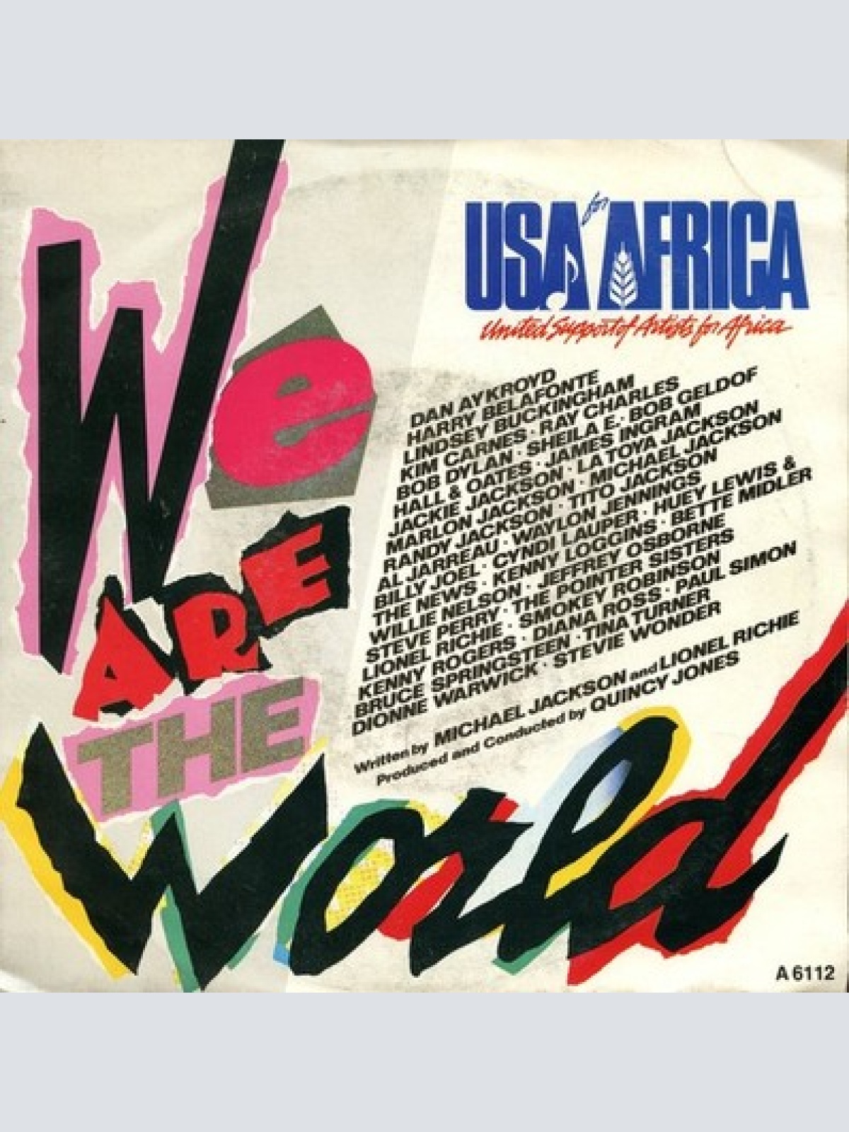 7", Single USA For Africa - We Are The World