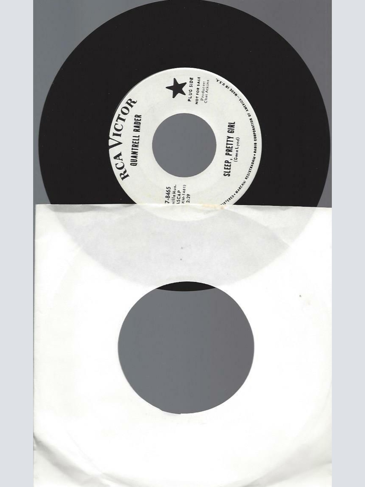 7" Quantrell Rader / Quantrell & Kathy Rader – Sleep Pretty  / Promo