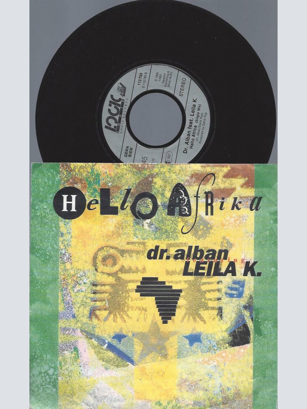 7"    Dr. Alban Featuring Leila K.  Hello Afrika
