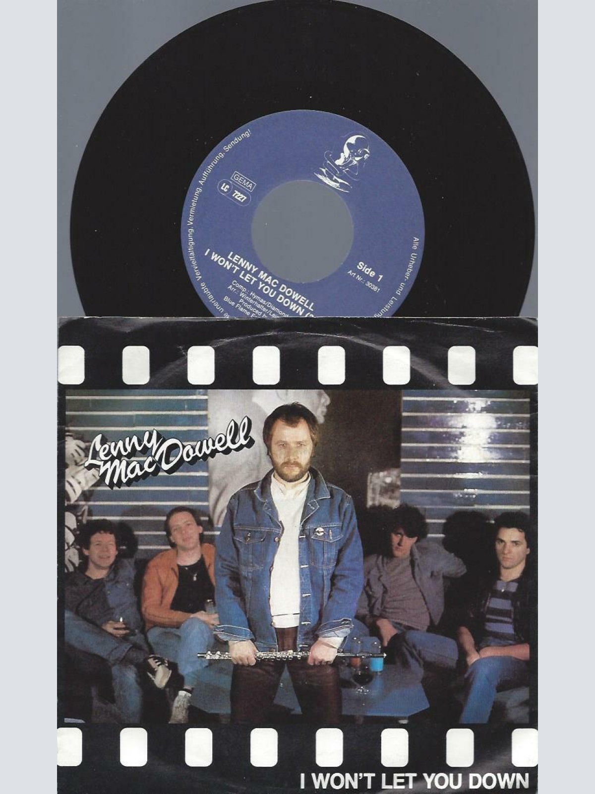 7"    Lenny Mac Dowell  I Won't Let You Down