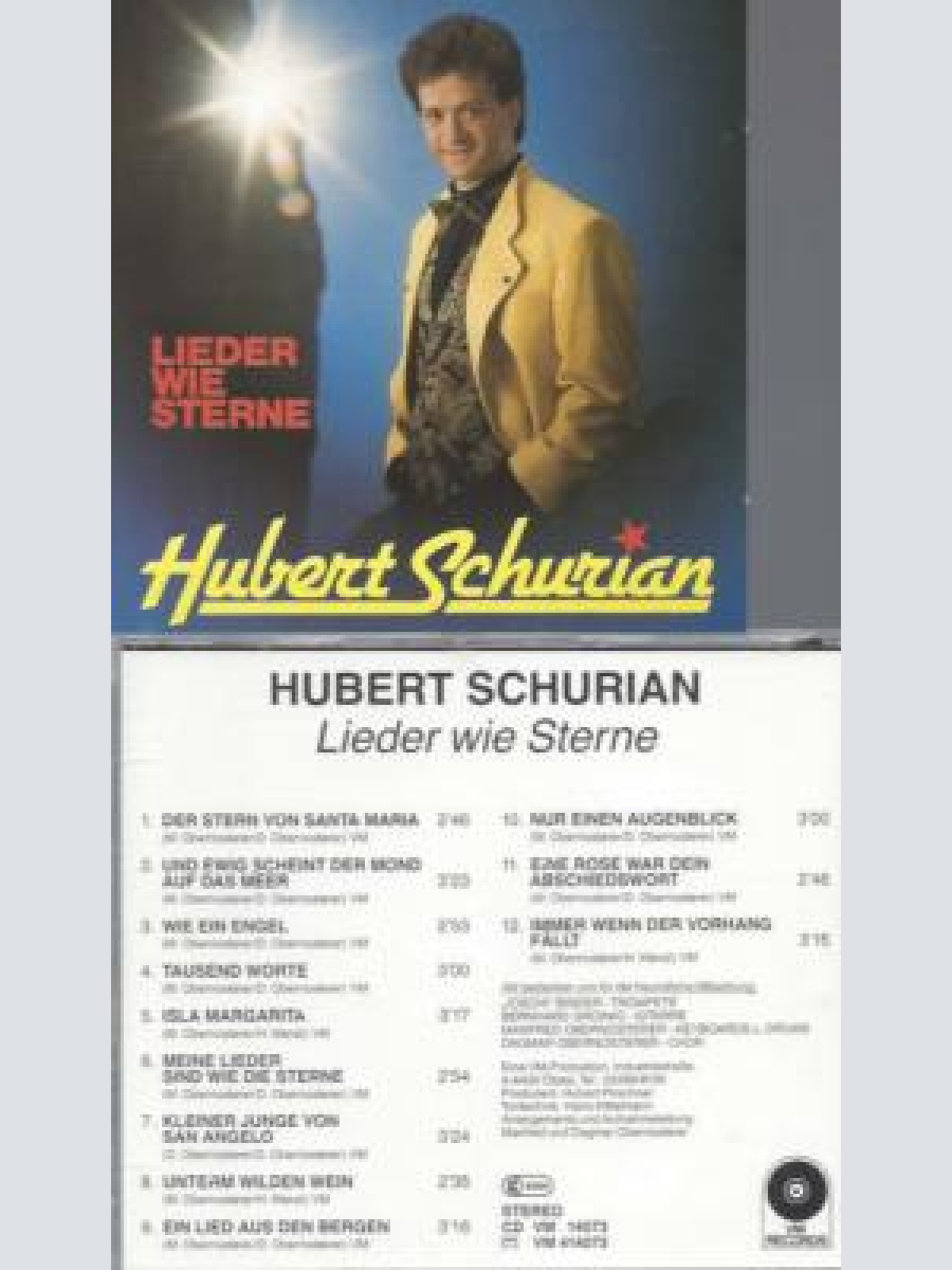 CD -Hubert Schurian Lieder wie Sterne // VM records