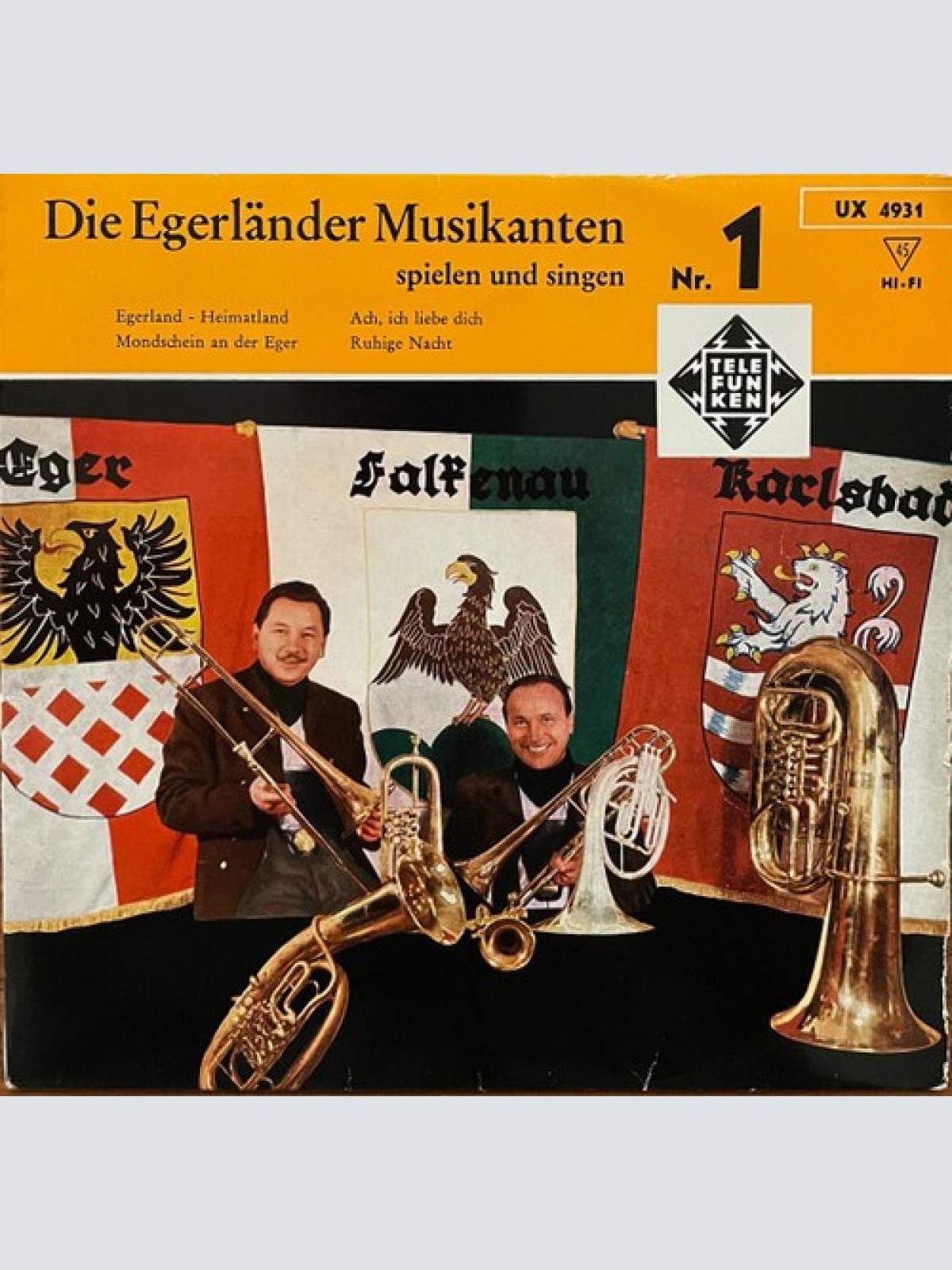 7", EP, Mono, Ora Die Egerländer Musikanten* - Die Egerländer Musikanten Spie...