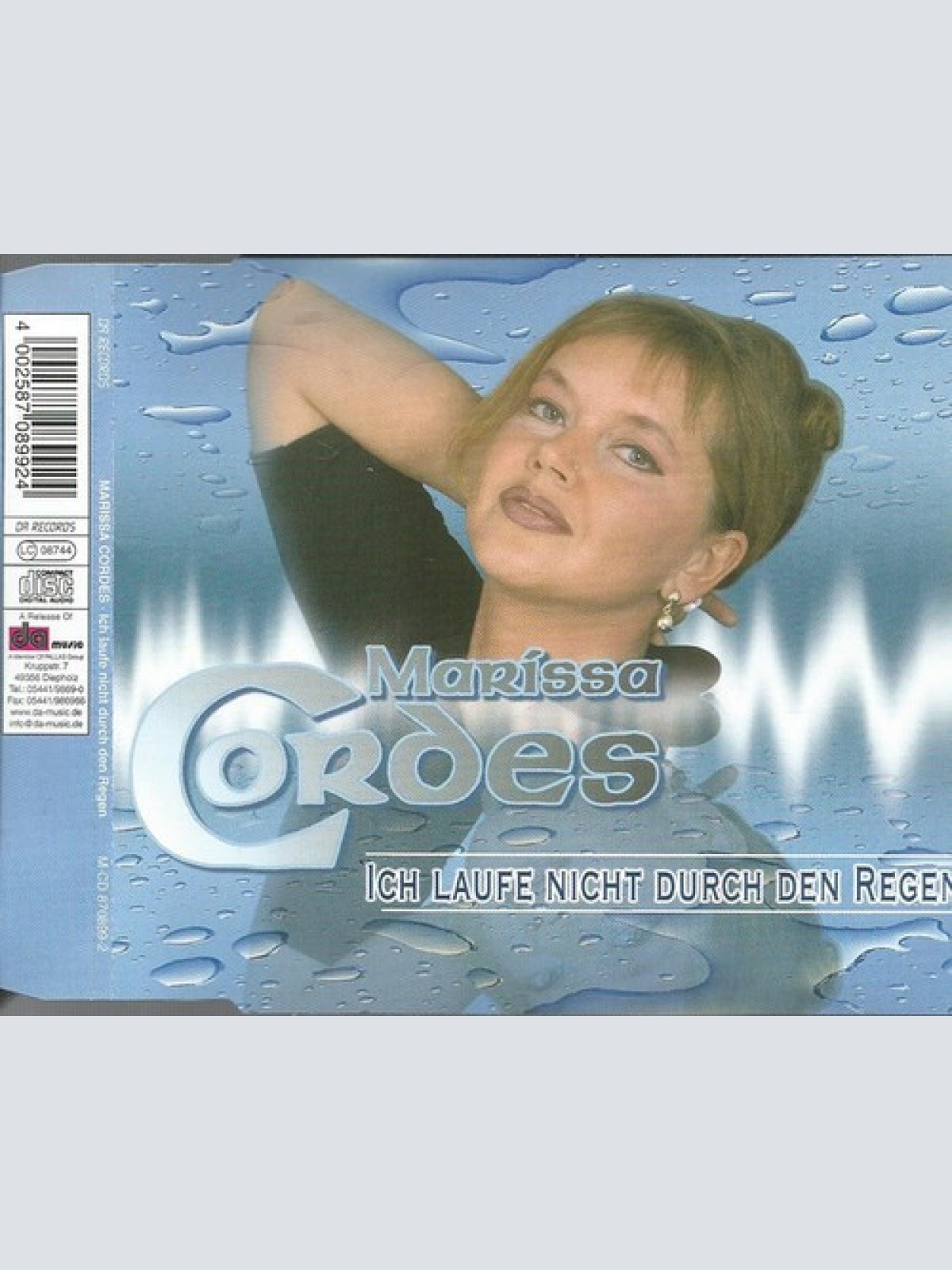 CD, Maxi Marissa Cordes - Ich Laufe Nicht Durch Den Regen