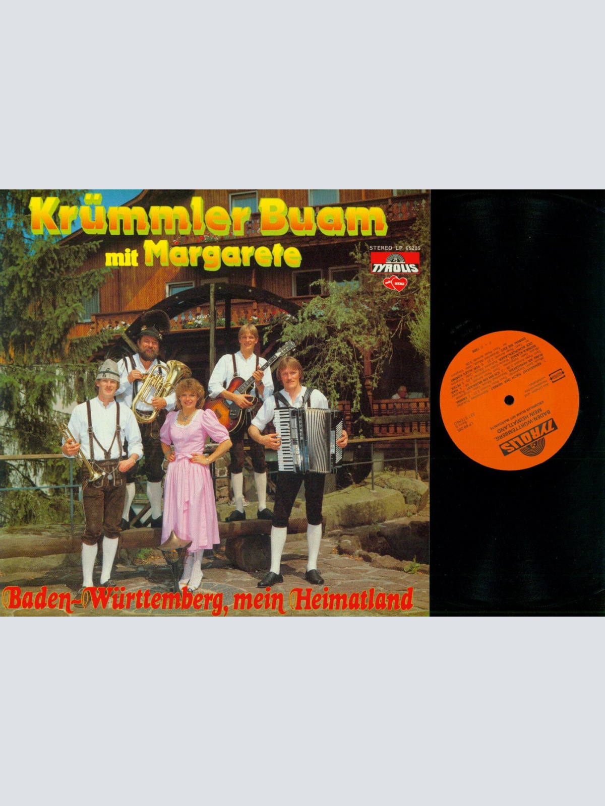 LP--Krümmler Buam Mit Margarete – Baden-Württemberg, Mein Heimatland    //NM