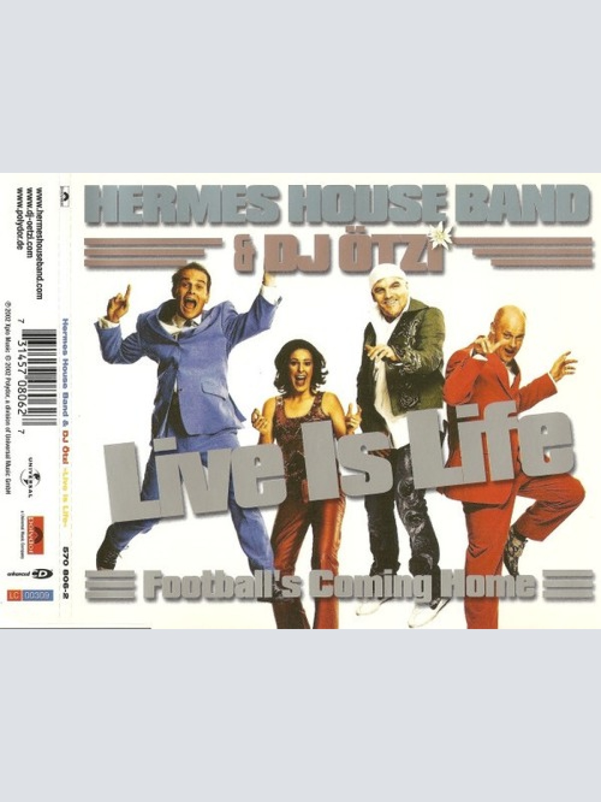 CD, Maxi, Enh Hermes House Band & Dj Ötzi - Live Is Life