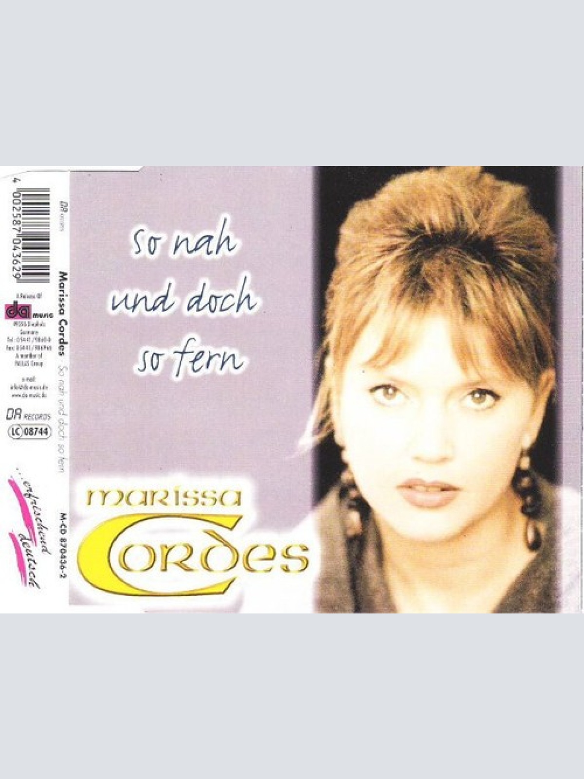 CD, Maxi Marissa Cordes - So Nah Und Doch So Fern