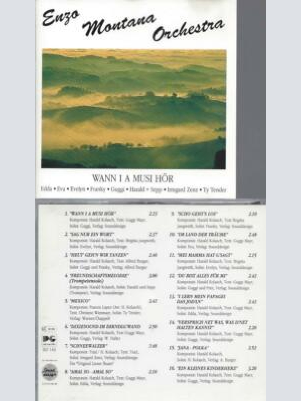 CD -Enzo Montana Orchestra Wann i a Musi Hör / Ty Tender