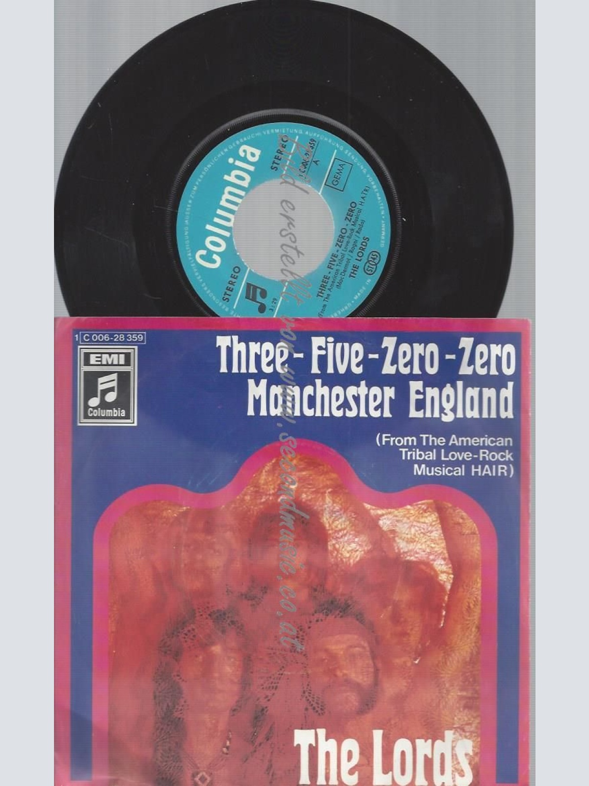 7" THE LORDS THREE FIVE ZERO ZERO