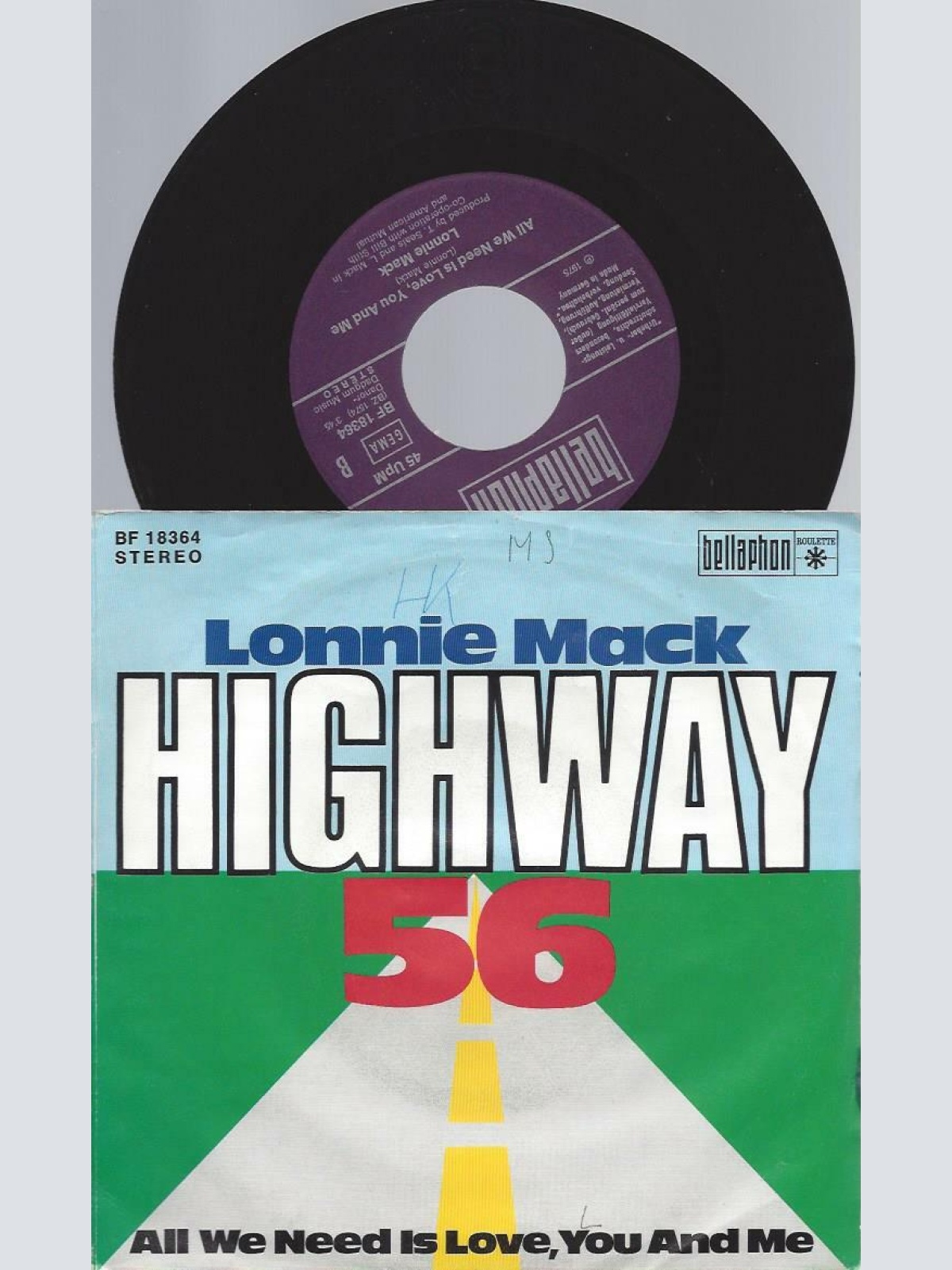 7"    Lonnie Mack – Highway 56