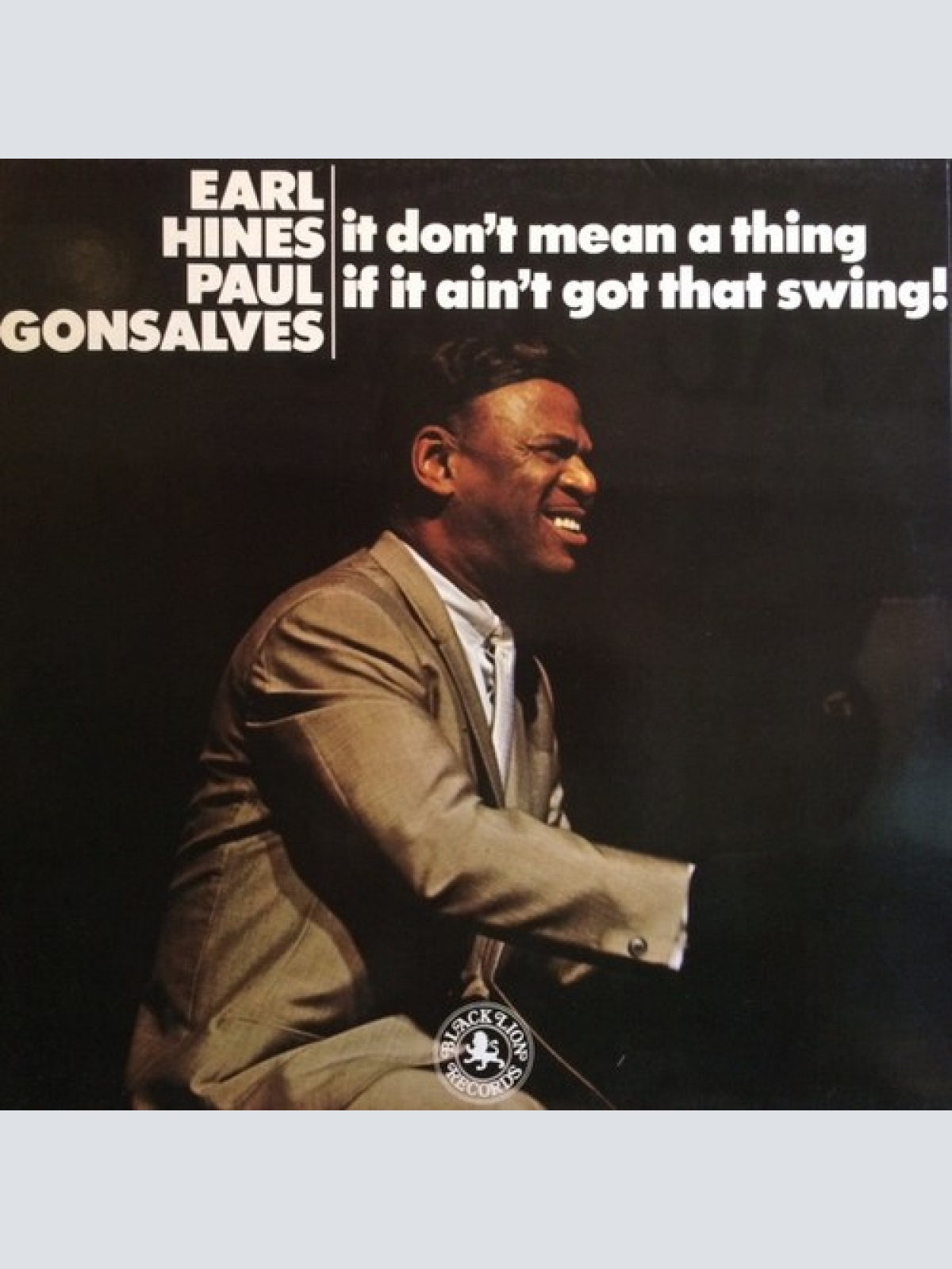 LP Earl Hines & Paul Gonsalves - It Don't Mean A Thing If It Ain't Got That S...