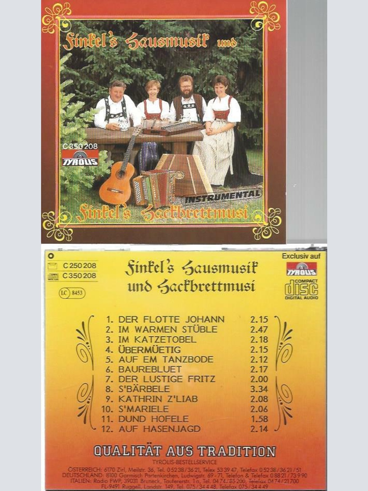 CD--Finkels Hausmusik --Finkels Hackbrettmusi