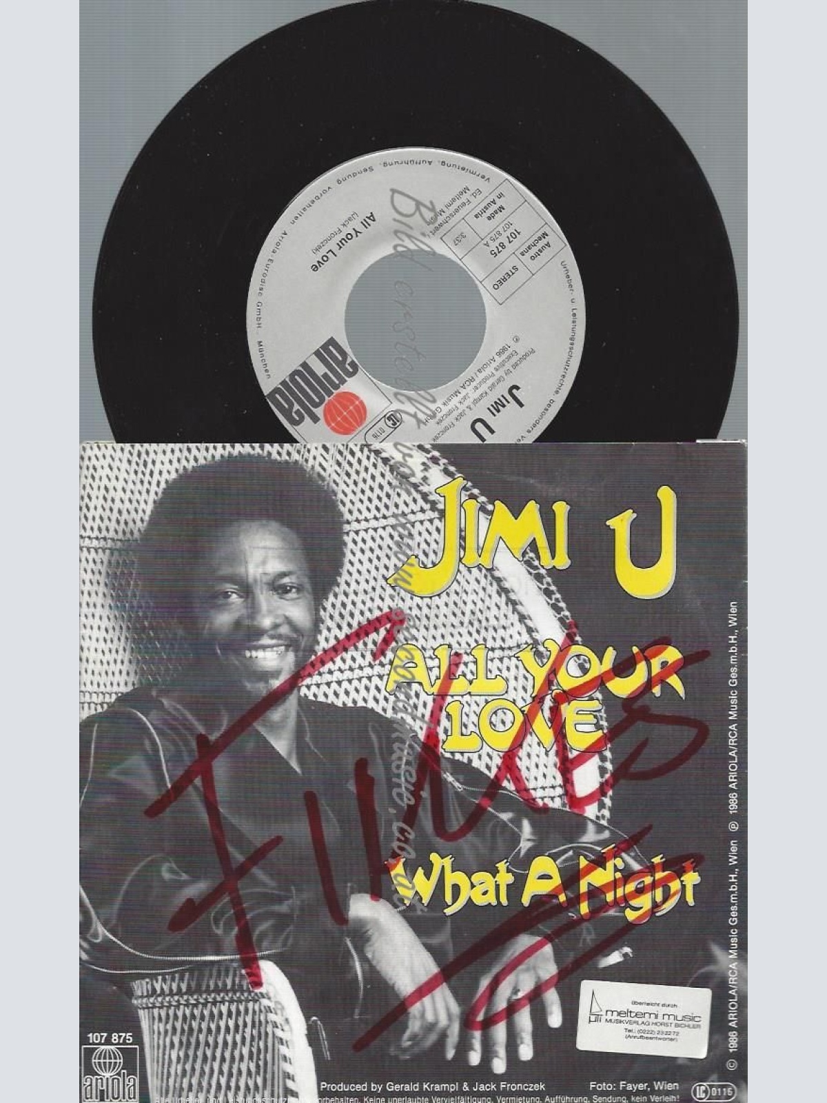 7"  Jimi U – All Your Love