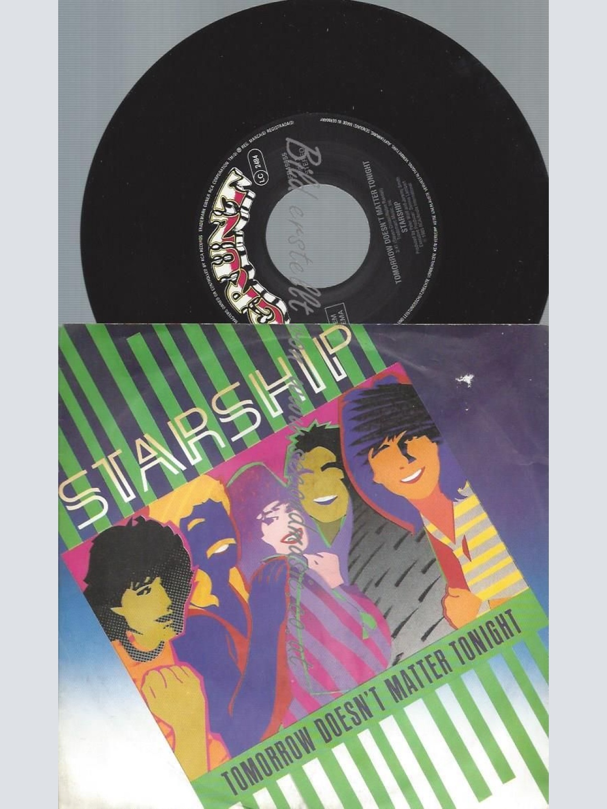 7"  Starship   Tomorrow Doesn't Matter Tonight