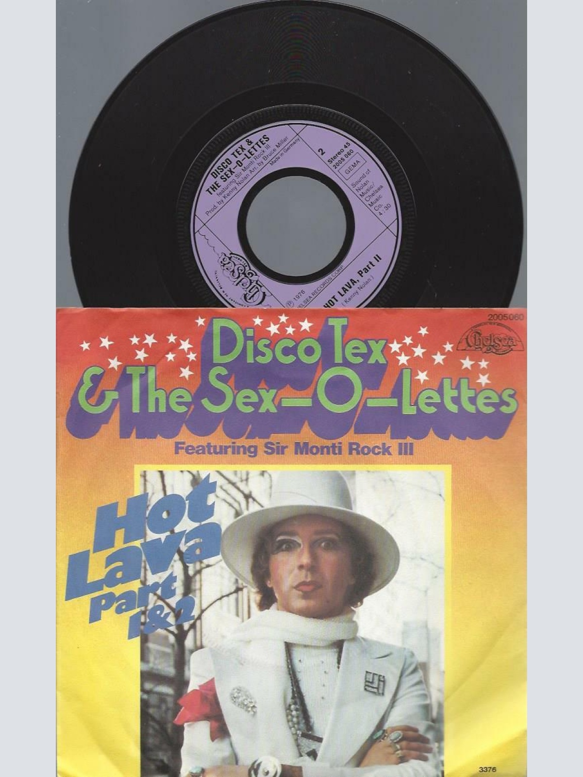 7"  Disco Tex & The Sex-O-Lettes  Hot Lava Part 1 & 2