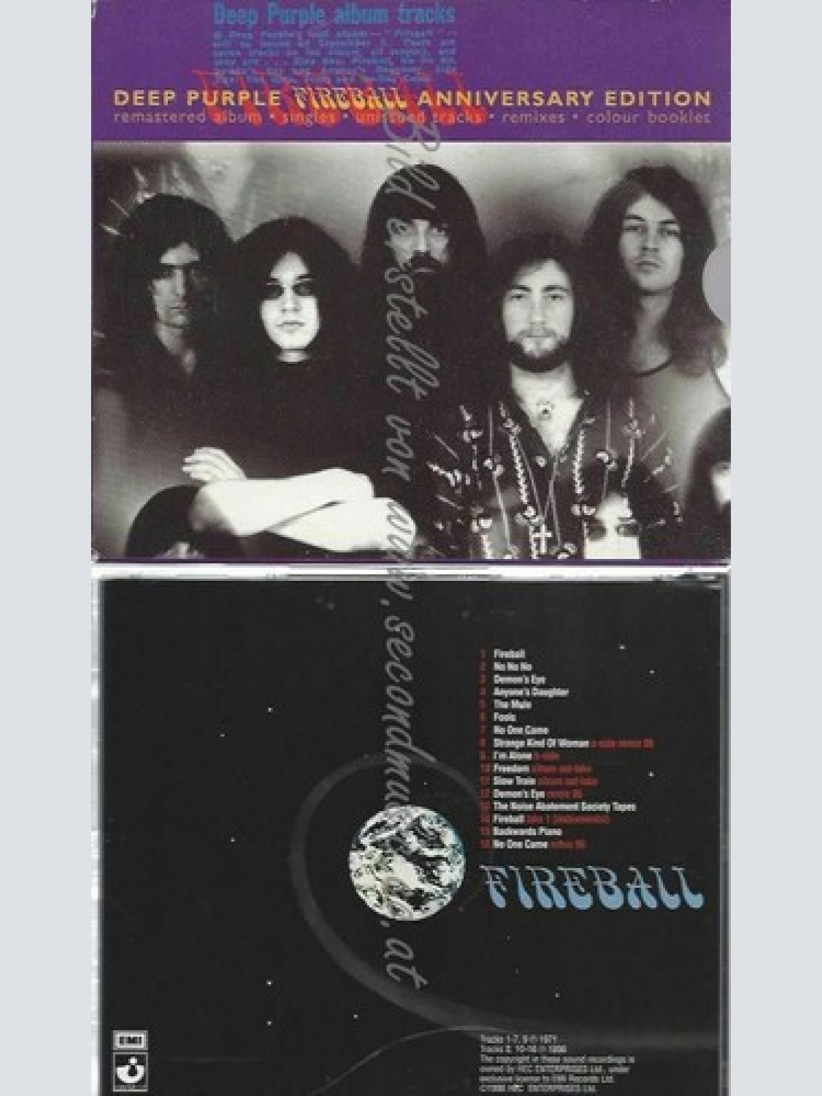 CD--DEEP PURPLE | --FIREBALL-25TH ANNIVERSARY