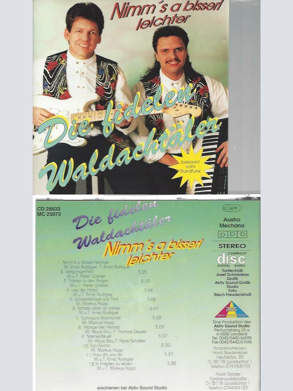 CD--Die fidelen Waldachäler