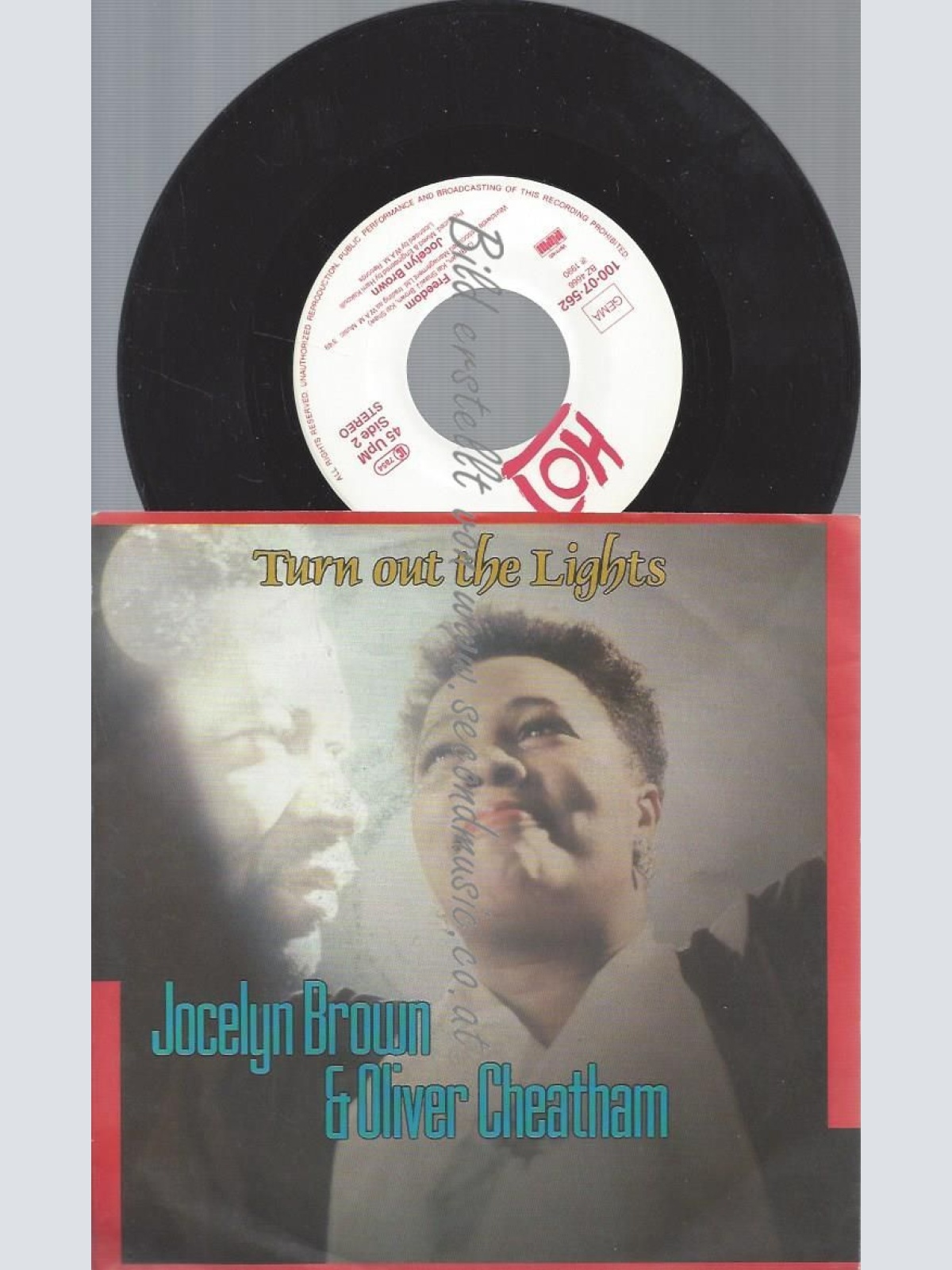 7"   Jocelyn Brown & Oliver Cheatham  Turn Out The Lights