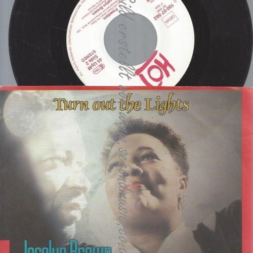 7"   Jocelyn Brown & Oliver Cheatham  Turn Out The Lights