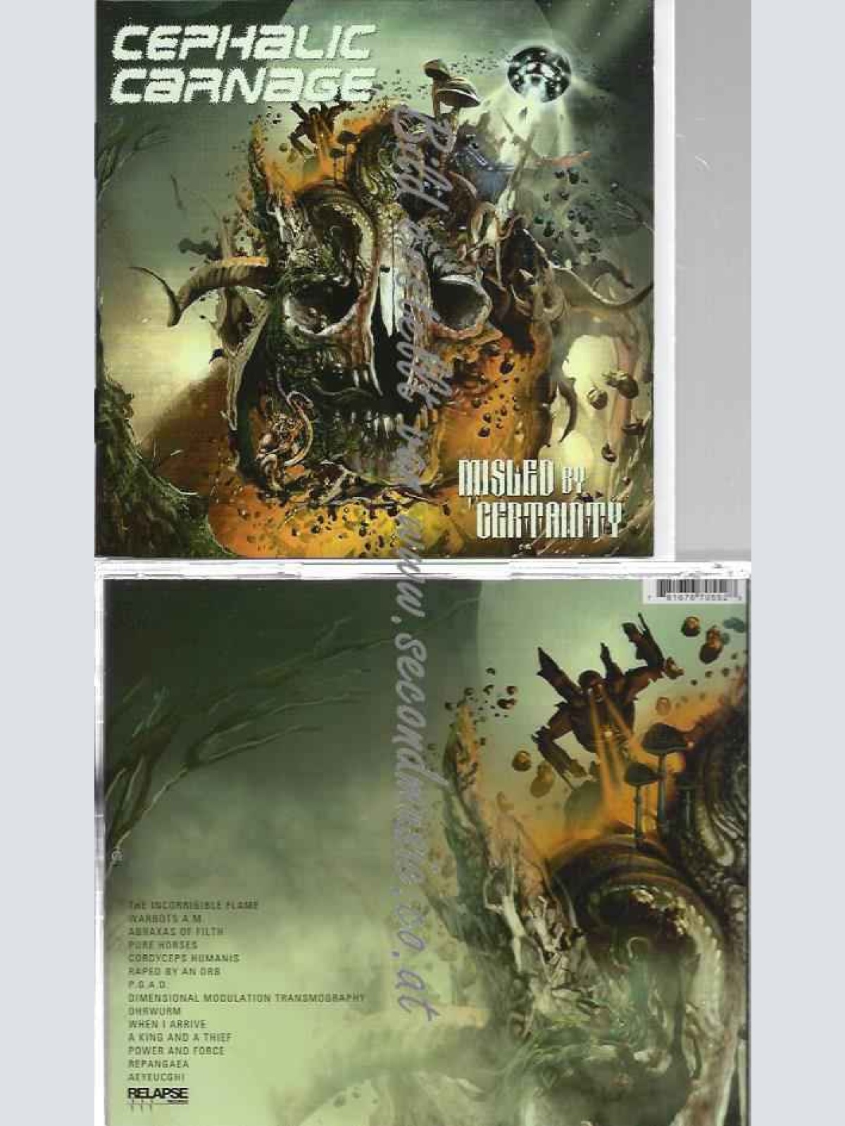 CD--Cephalic Carnage | --Misled By Certainty