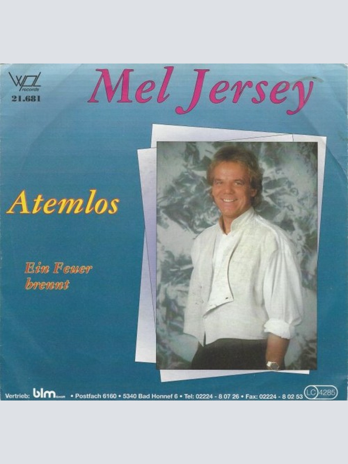 7", Single Mel Jersey - Atemlos