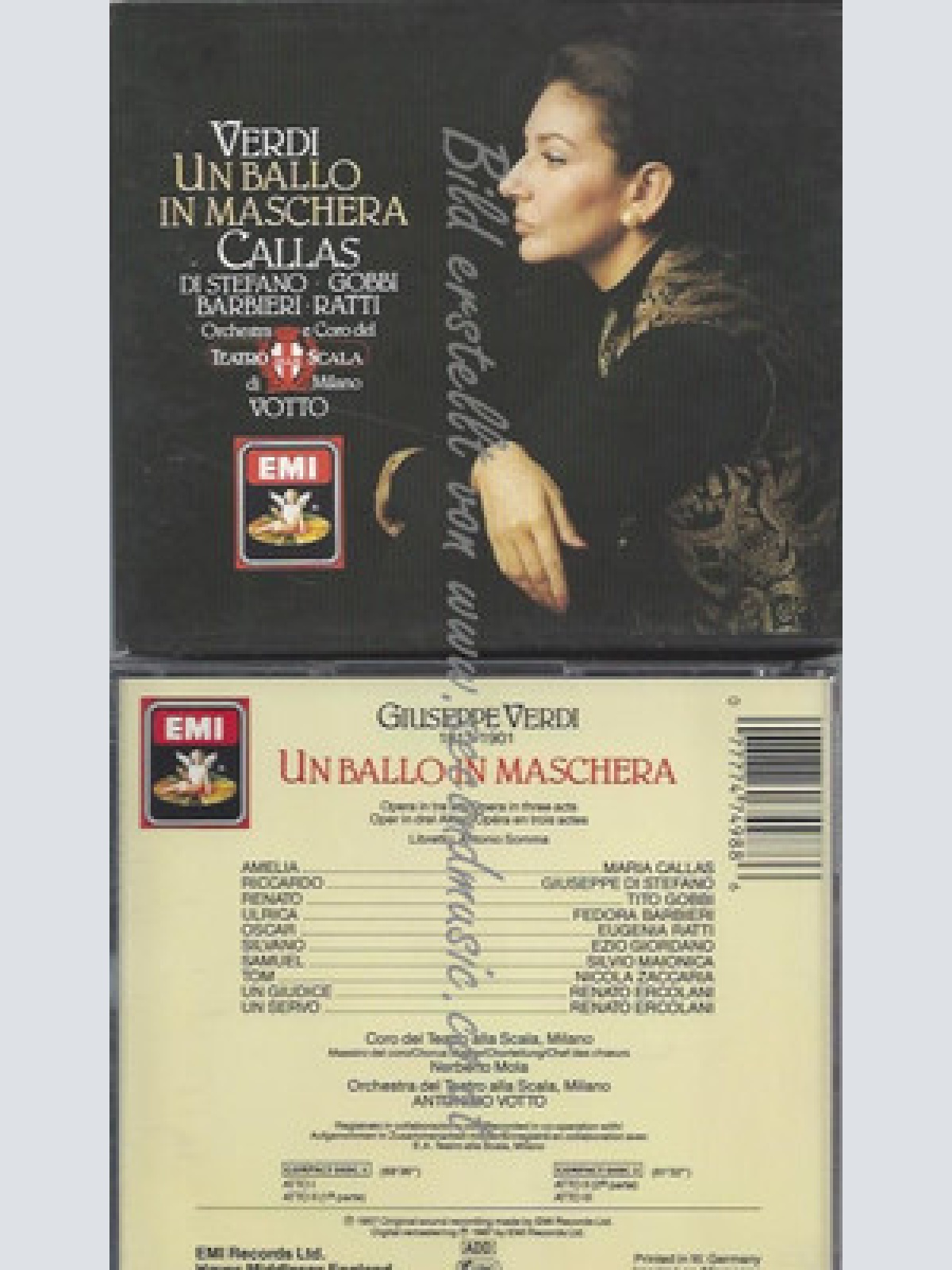 CD-Maskenball (Ga-It) 1987 | Doppel-CD von Callas und Votto