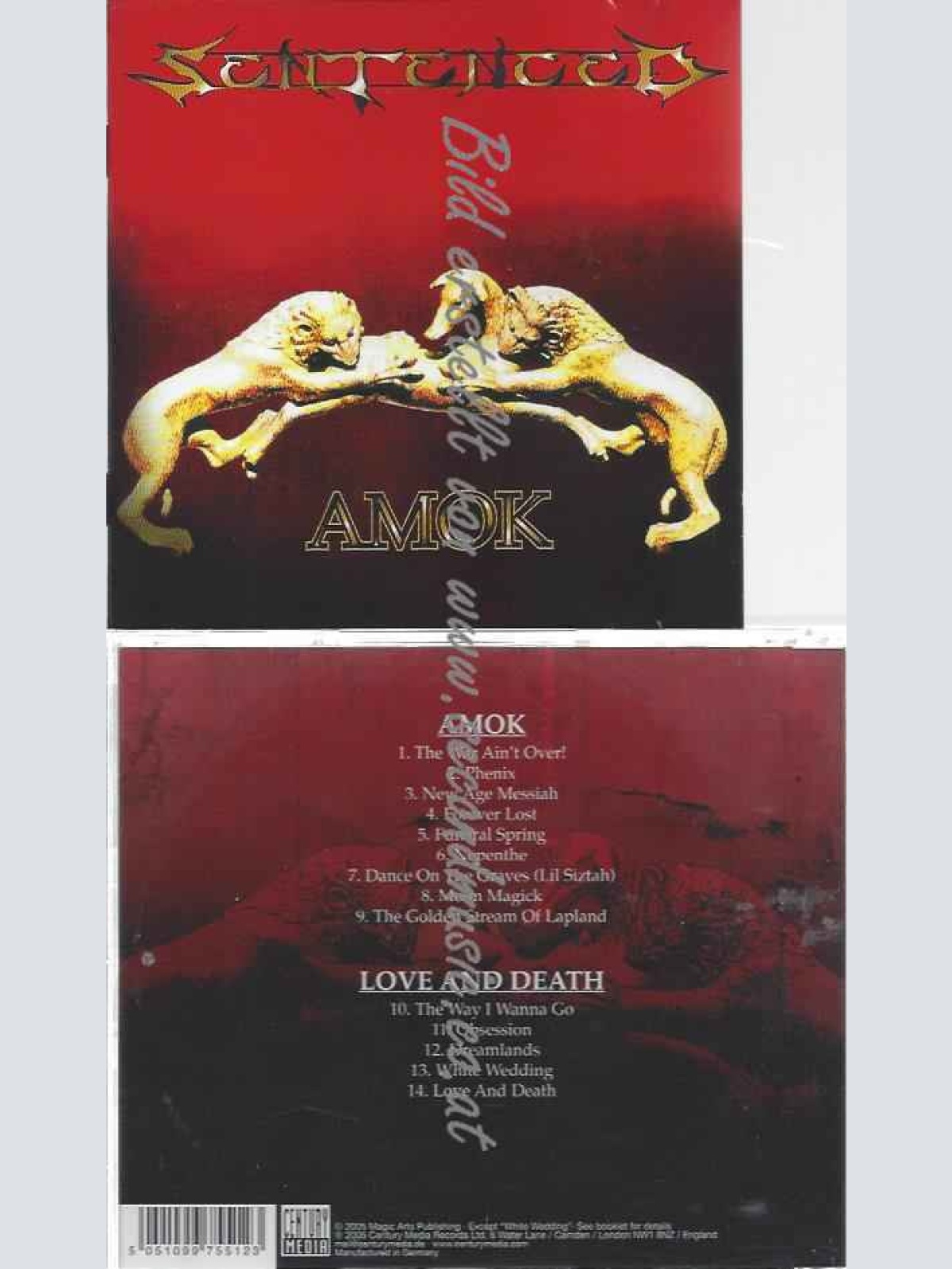 CD--Sentenced | --Amok+Love & Death
