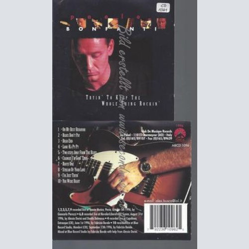 CD--PAOLO BONFANTI--TRYIN' TO KEEP THE WHOLE | IMPORT