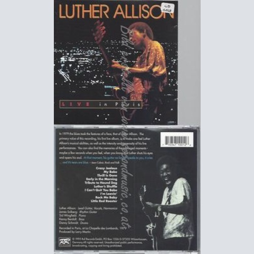 CD--LUTHER ALLISON--LIVE IN PARIS | IMPORT