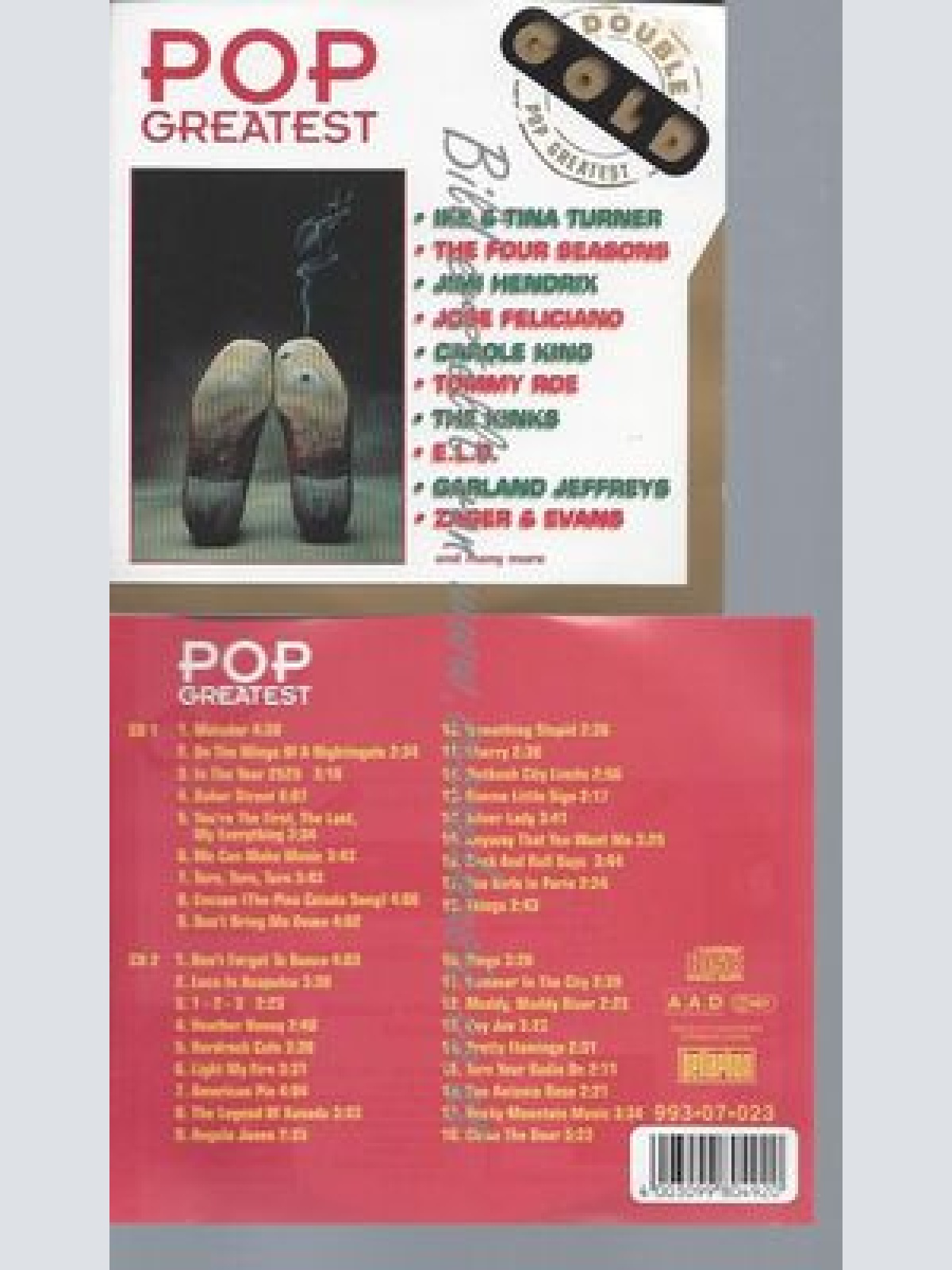CD--VARIOUS--DOUBLE GOLD-POP GREATEST | DOPPEL-CD