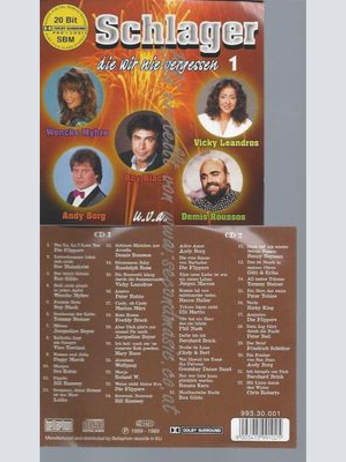 CD--VARIOUS--SCHLAGER DIE WIR NIE VERGESSEN 1 | DOPPEL-CD