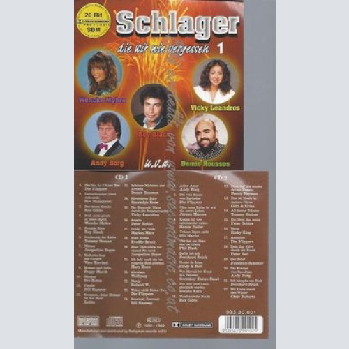 CD--VARIOUS--SCHLAGER DIE WIR NIE VERGESSEN 1 | DOPPEL-CD