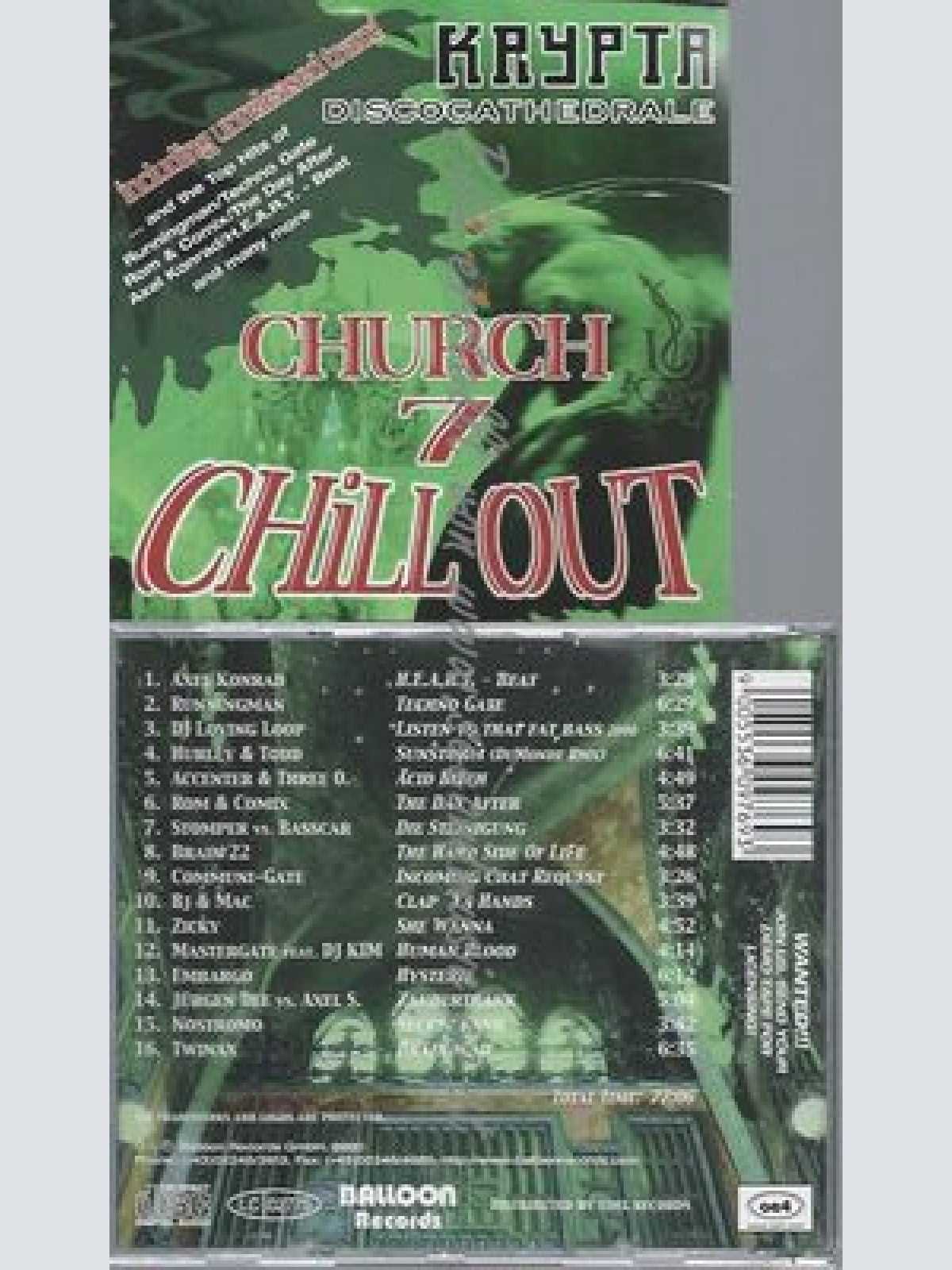 CD--VARIOUS -BALLOON RECORDS- UND VARIOUS--KRYPTA CHURCH 7 CHILL OUT