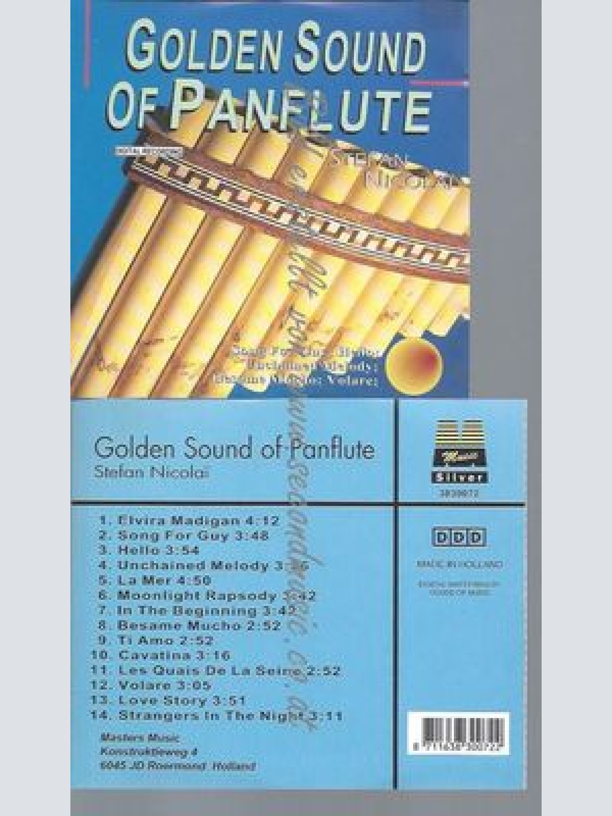 CD--GOLDEN SOUND OF PANFLUTE STEFAN NICOLAI--PANPIPE PLAYS SMOKIE