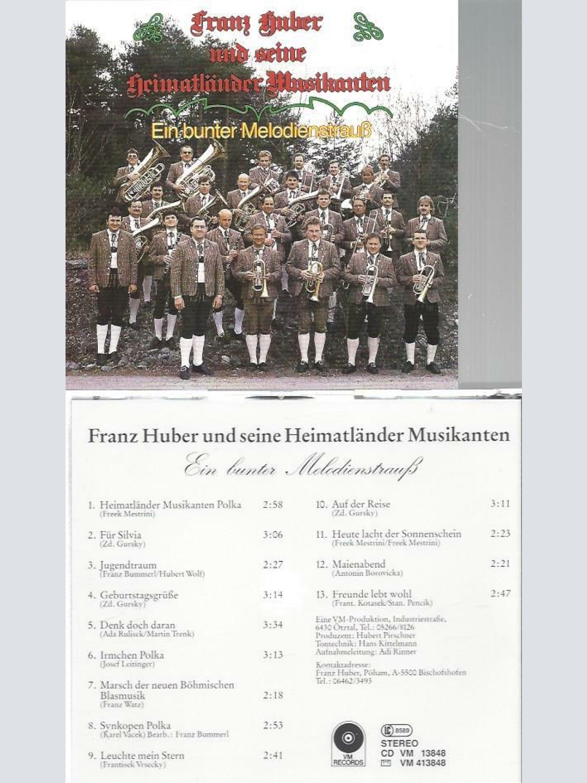 CD--Franz Huber--  Ein bunter Melodienstrauß
