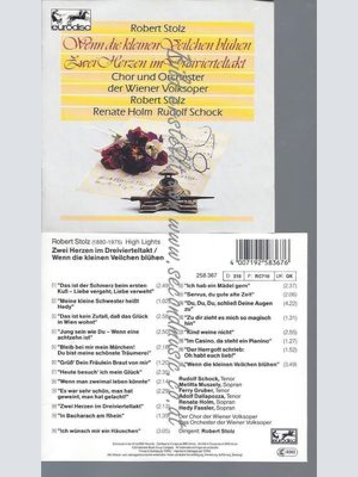 CD--DAS ORCHESTER DER WIENER VOLKSOPER UND ROBERT STOLZ--ROBERT STOLZ - ZWEI HER