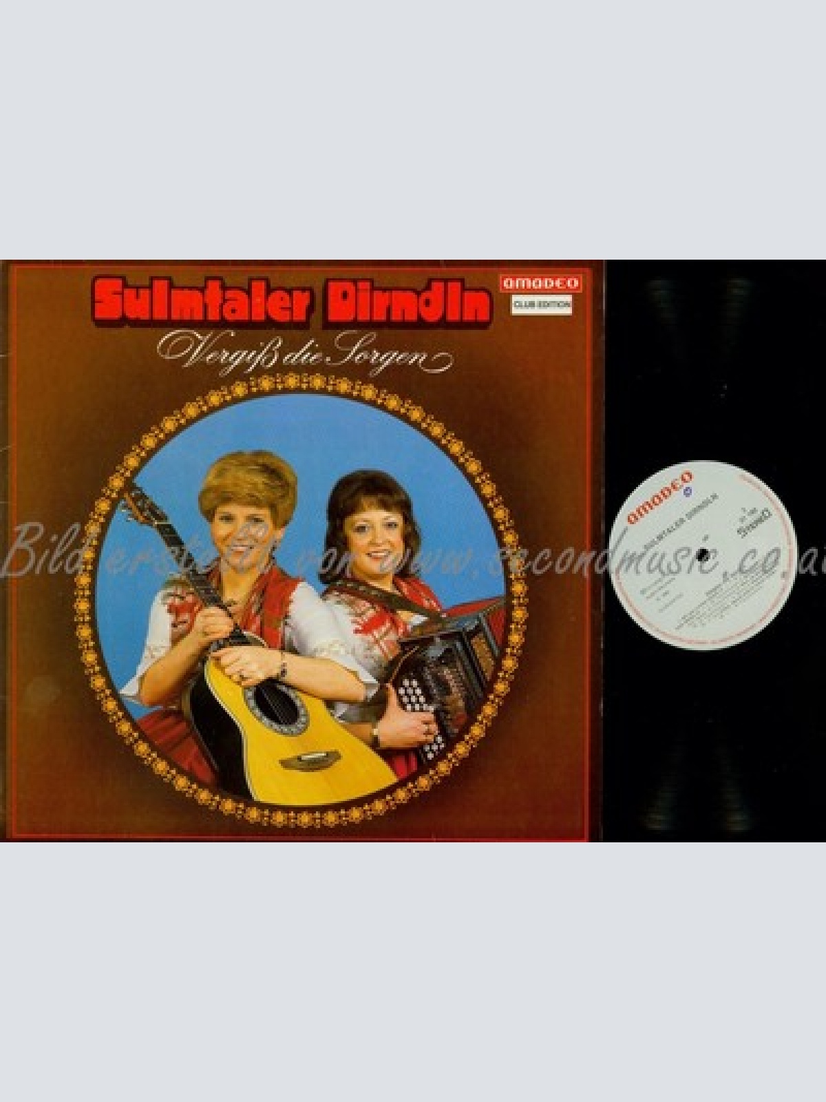 LP--DIE SULMTALER DIRNDLN--VERGISS DIE SORGEN--CLUB EDITION