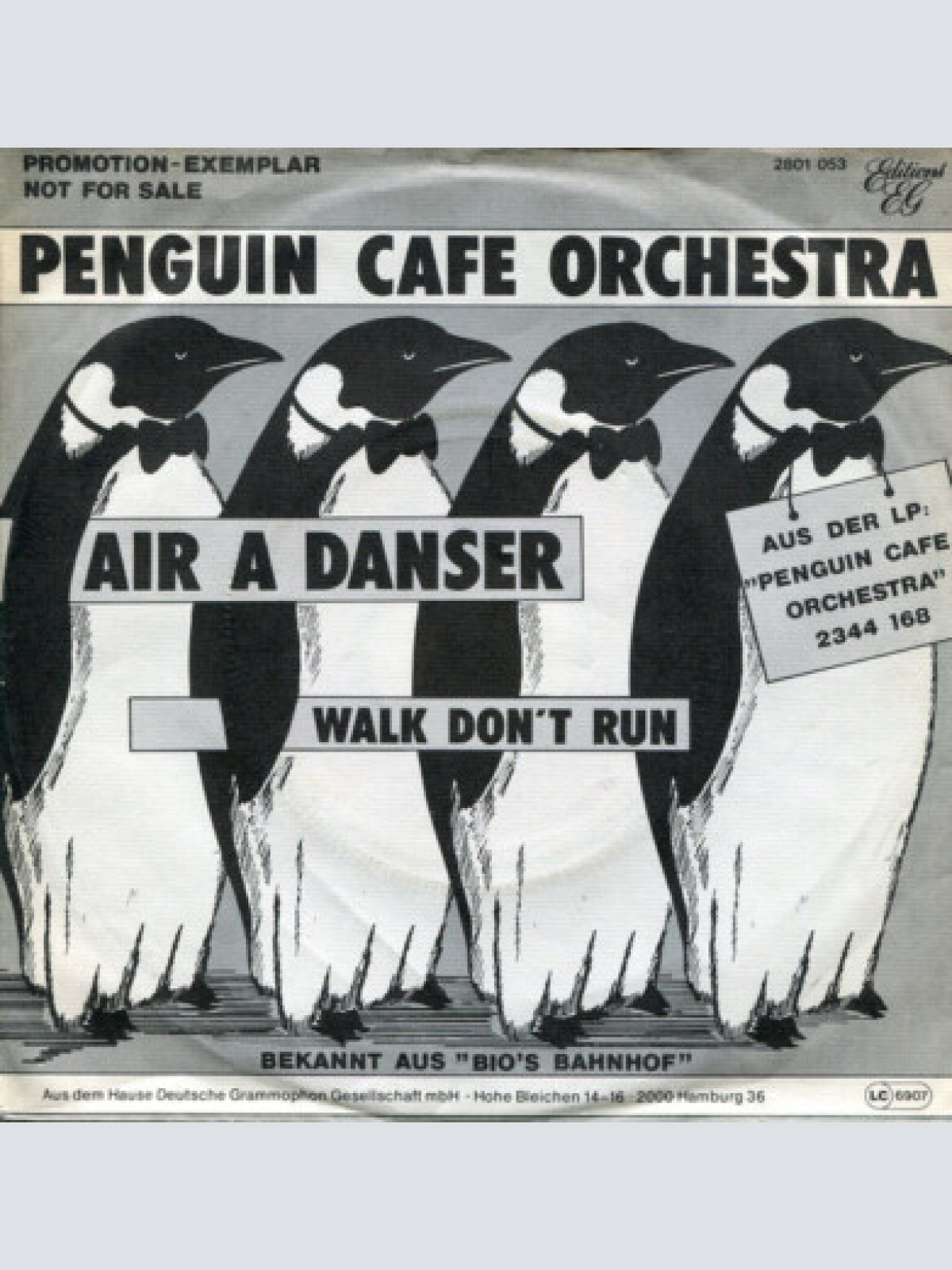 7", Single, Promo Penguin Cafe Orchestra - Air À Danser / Walk Don't Run