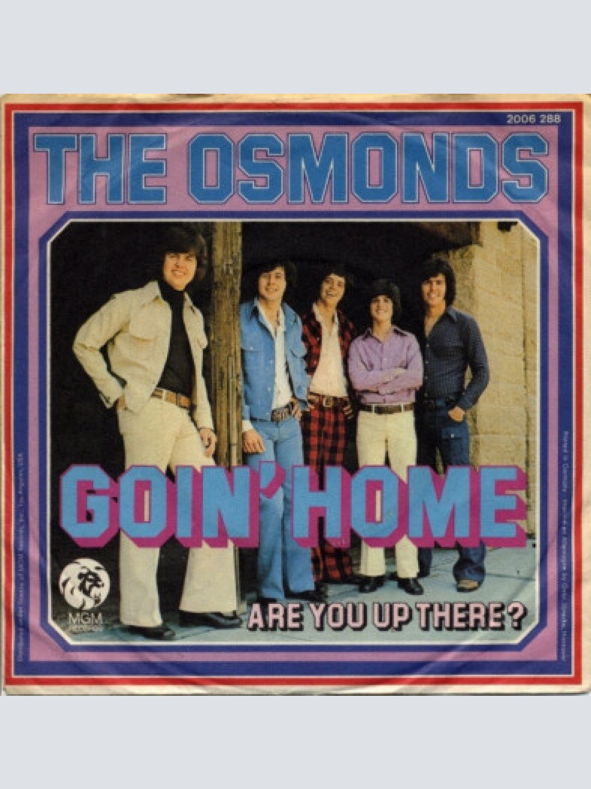 7", Single The Osmonds - Goin' Home
