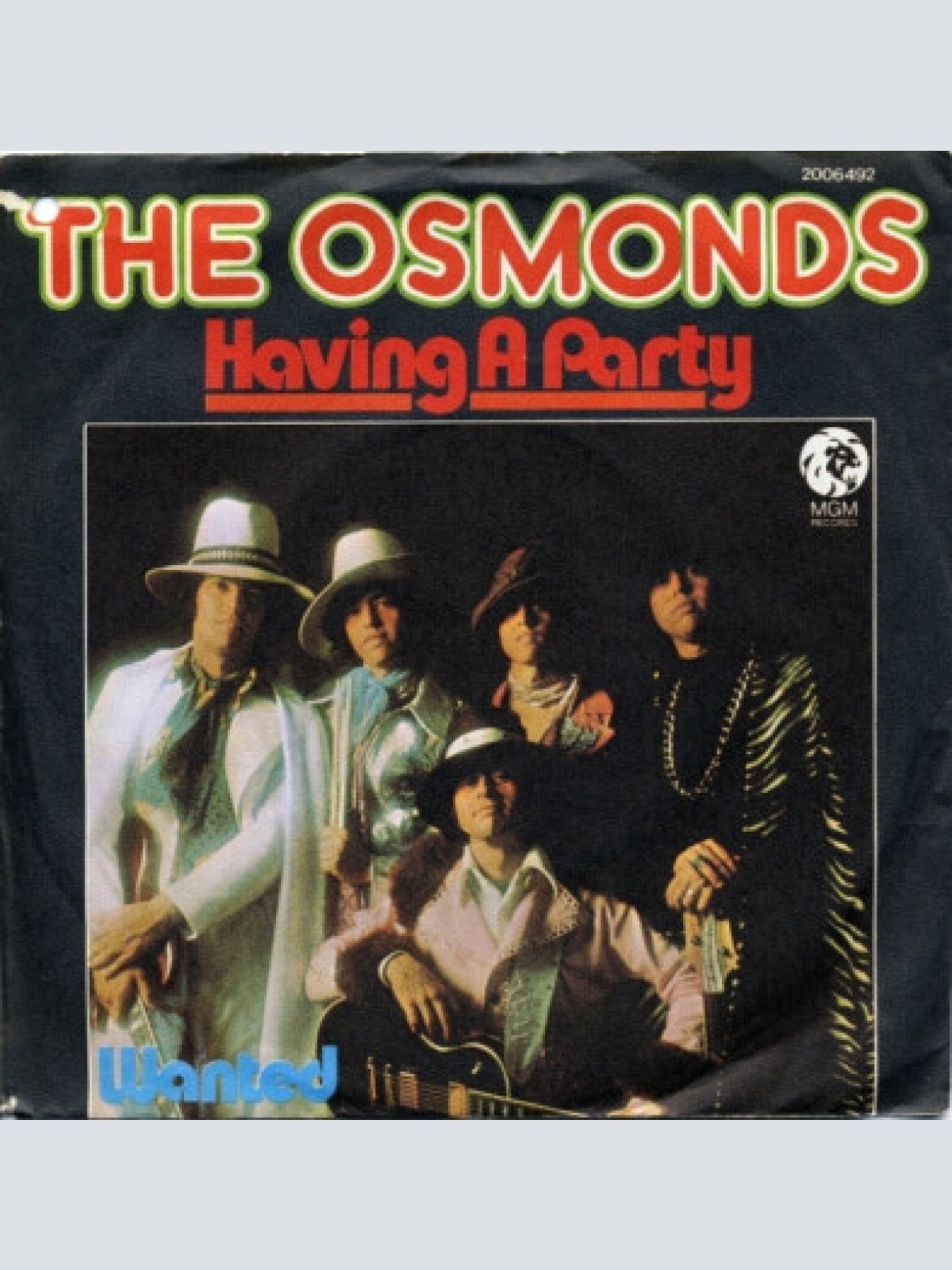 7", Single The Osmonds - Having A Party
