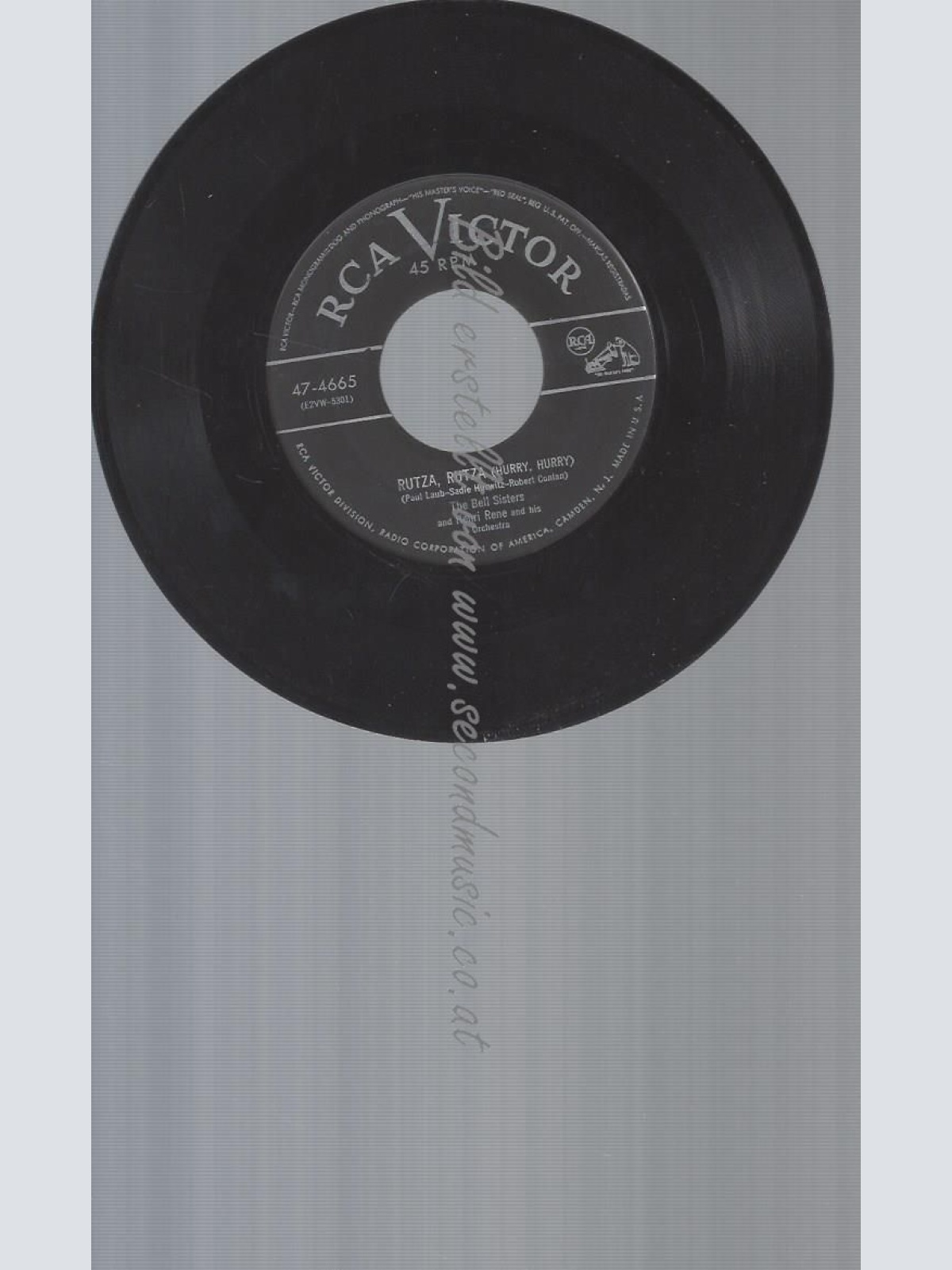 7"   The Bell Sisters  Rutza, Rutza