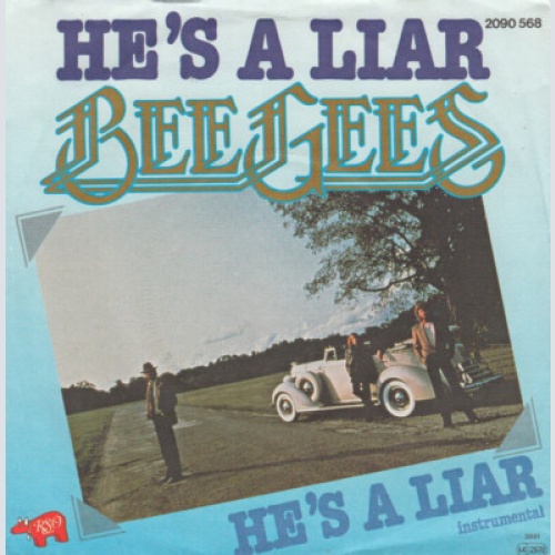 7", Single Bee Gees - He's A Liar
