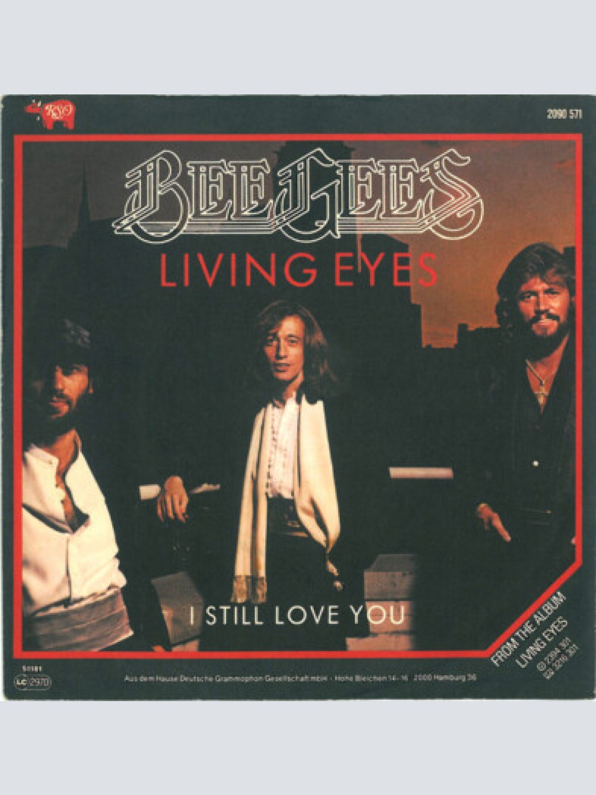 7", Single Bee Gees - Living Eyes