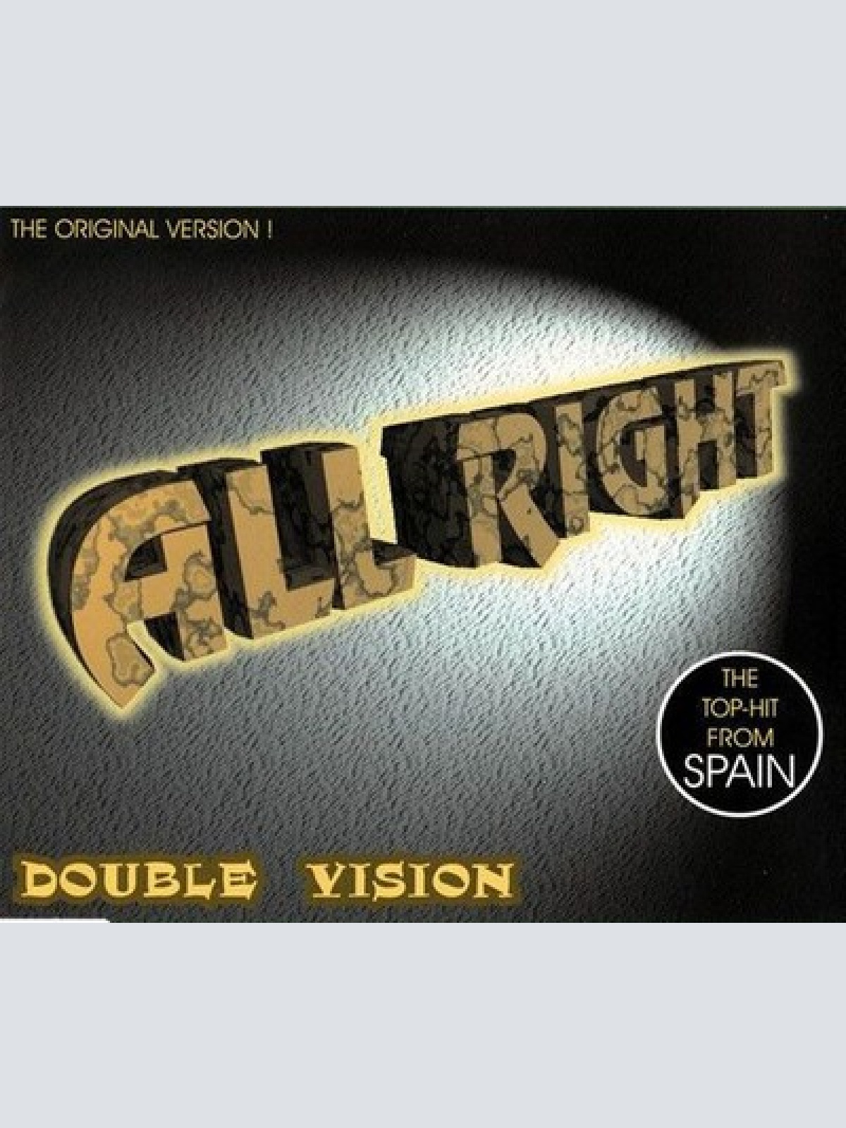 CD, Maxi Double Vision - All Right
