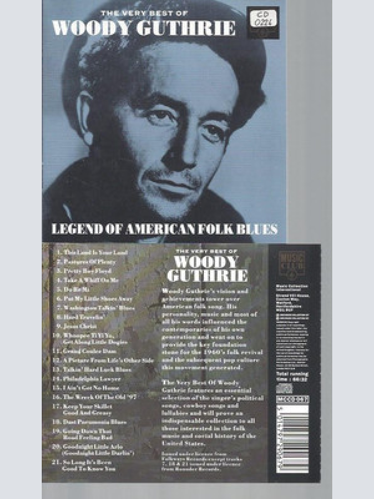 CD--THE VERY BEST OF WOODY GUTHRIE