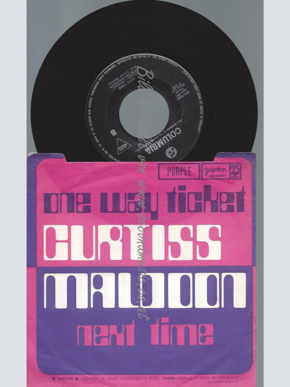 7"  Curtiss Maldoon – One Way Ticket