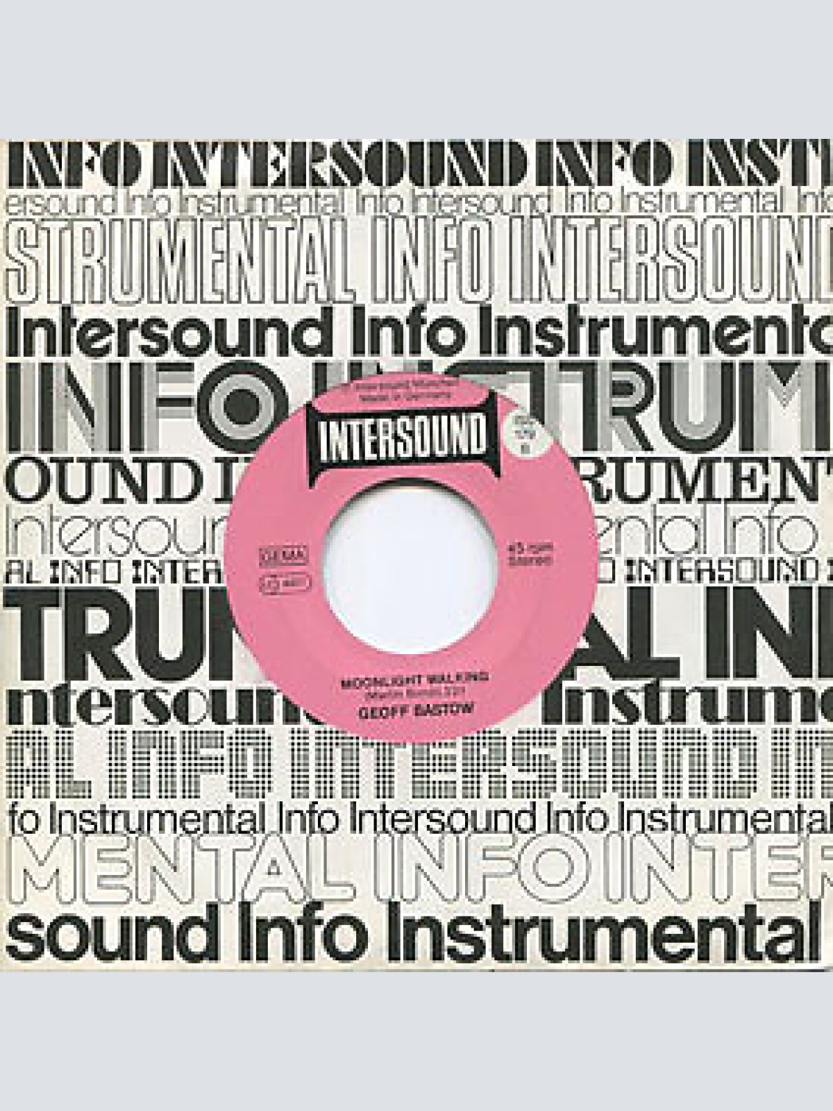 7" Geoff Bastow - Shoot To Kill / Moonlight Walking