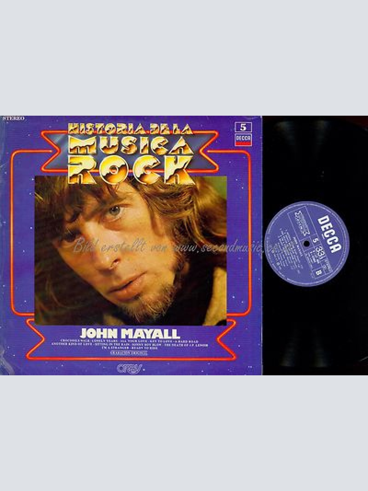 LP--JOHN MAYALL--HISTORIA DELA MUSICA ROCK--DECCA--SPAIN