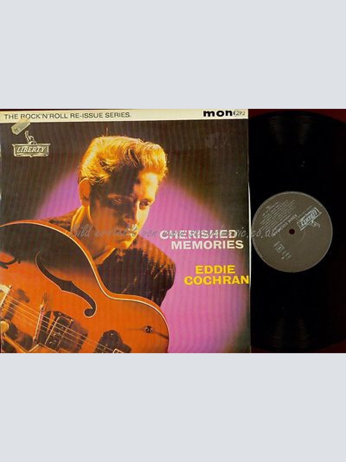 LP--EDDIE COCHRAIN--CHERISHED MEMORIES--FRANCE LIBERTY--LBYF 1109